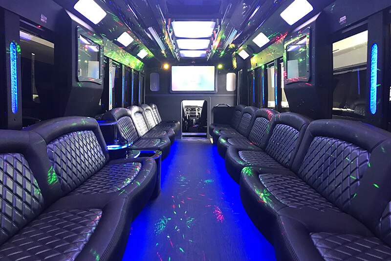Spacious party bus